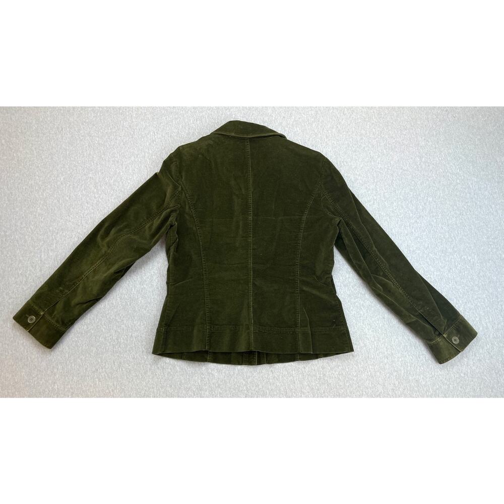 Talbots Jacket Womens 10 Green‎ Cotton Blend Stretch Long Sleeve - Picture 2 of 7